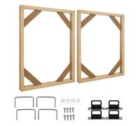 Suoumwa 4 Set Bars de la Civière en Toile DIY Cadre de Toile avec Accessoires pour Peintures en Toile Affiches Photo Supplies pour Peintures à L', Imprimés, Peinture