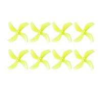 Suoumwa 8 Pièces D51 2020 Hélice 4 Pales 2x2x4 2 Pouces 1,5 mm PC Hélice pour RC FPV Racing Freestyle OddityRC Tinywhoop Drone E