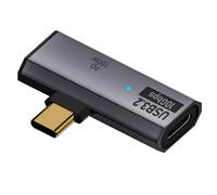 Suoumwa Adaptateur de Données USB 3.2 10 Gbit/S USB C vers Double Type-C OTG Mâle vers 100 W Adaptateur D'Écouteurs à Charge Gris