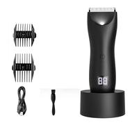 Suoumwa Avec 2 Peignes de Guidage Tondeuse pour le Corps pour, Tondeuse Rechargeable pour les Poils de L'Aine, une Tondeuse pour le Corps pour avec Base