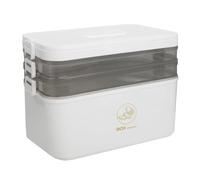 Suoumwa Boîte de Rangement de Médicaments à 3 Couches pour Usage Domestique, Boîte de Médicaments D'Urgence Portable. Trois Compartiments, Stockage de Médicaments Séparé.