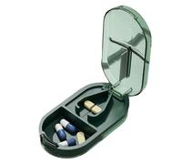 Suoumwa Boîte de Rangement de Pilules Domestique pour Mini Comprimés avec Séparateurs de Médicaments et Coupe-Comprimés