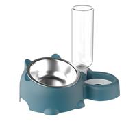 Suoumwa Bol Animal de Compagnie Pet de Consommation d'eau de Chat Bol de Nourriture de Chat Bleu