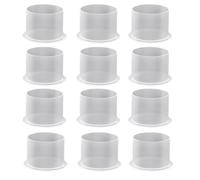 Suoumwa Bouchons D'Encre de Tatouage, 1000 Pièces, Bouchons D'Encre de Taille Moyenne, Gobelets D'Encre de Tatouage Jetables avec Base, Bouchons de Tatouage en Plastique Transparent 14 mm