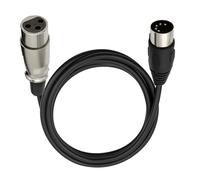 Suoumwa Câble Audio DIN 5 Broches vers XLR 3 Broches pour Instruments de Musique ou Câbles avec MIDI ou XLR L : 1,5 M