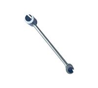 Suoumwa Clé de Réglage des Charnières Clé à Crochet à Double Extrémité Clé pour Outils à Main à Boulon Rond Outils à Clé Réglable 19 mm + 25 mm
