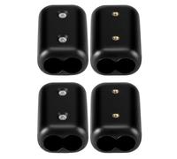 Suoumwa Connecteur de Cordon en Plastique 4pcs 1/2 "Pinces de Corde Double Réutilisables pour Nylon ou Cordon Tressé de 9 à 10 mm