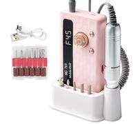 Suoumwa Débranchez à Ongles Électriques et Broyeur à Ongles Helpped Nail Grinder Facile à Rose