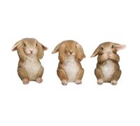 Suoumwa Décoration de Jardin Lapin de Pâques, Artisanat en Résine pour Décoration de Table de Pâques en Extérieur