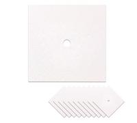 Suoumwa Décorations de Capuchon de Graduation Kit Décorations de Capuchon de Graduation Cap de Graduation Topper Blanc
