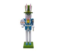 Suoumwa Décorations en Bois de Casse-Noisette - Figurine de Casse-Noisette en Bois pour Pâques
