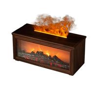 Suoumwa Diffuseur D'Aromathérapie en Simulation de Cheminée avec Effet de Flamme Dynamique - Diffuseur D'Aromathérapie Coloré pour et Le Bureau