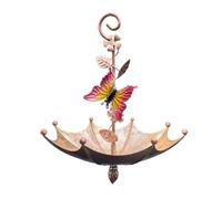 Suoumwa Distributeur de Nourriture pour Oiseaux Suspendu pour L'Extérieur, Support de Parapluie Suspendu pour Oiseaux en Plein Air, Fournitures pour Mangeoires d'oiseaux.