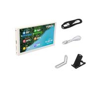 Suoumwa Écran Secondaire IPS de Type C de 5 Pouces Dynamique 800x480 Affichage avec CPU GPU RAM HDD Monitoring AIDA64 White