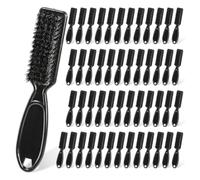 Suoumwa Ensemble de 50 Brosses à Poignée en Plastique avec des Poils en Nylon pour le Nettoyage des Outils de Coiffure et des Tondeuses.