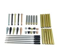 Suoumwa Ensemble de Kit à Stylo Mince à Trait de Bois de 5 Couleurs Mélangées avec Mécanisme de Torsion
