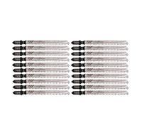 Suoumwa Ensemble de Lames de Scie Sauteuse à Emmanchement en T101B, Lot de 20, 4 Pouces, 10 TPI en, pour des Coupes Droites Propres et Précises dans le Bois et le PVC, Facile à Utiliser et