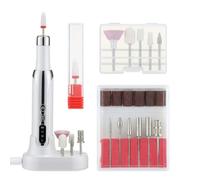 Suoumwa Ensemble de Perceuse à Ongles Électrique, Équipement de Réparation des Ongles, Affûteur, Outil de Meulage des Ongles Professionnel, Dissolvant D'Ongles, Broyeur à Ongles