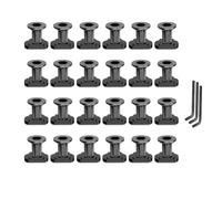 Suoumwa Ensembles de Remplacement de Vis et Écrous Mlok avec Vis de Verrouillage Filetées pour Systèmes de Rail Standard