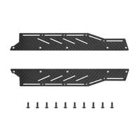 Suoumwa Fibre de RC Voiture Plaque Latérale Pédale Côté Jupe Ensemble pour ARRMA F1 Limitless 1/7 Pièces de Rechange