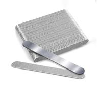 Suoumwa Fichier de Ongles Remplaçables Emery Boards, Base en Acier pour Salon, 50 PC + 1 Ensemble de Cartes Métalliques