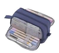 Suoumwa Grande Capacité de Crayon à Quatre Fonctionnalités Uniforme Simple Couleur Simple A
