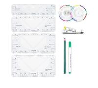 Suoumwa Guide de Règle de T-Shirt, Outils D'Alignement de Chemise en PVC, Règle pour Adultes, Jeunes, Nourrissons, Accessoires de Couture, B