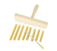Suoumwa Handheld 8 Note Chime with Mallet pour Ornement Professionnel Scénile Éolienne Carillons Musicaux Percussions Instruments Or