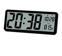 Suoumwa Horloge Murale Numérique Corloge Murale pour la Chambre à Coucher Bureau de Salon Petite Horloge Murale