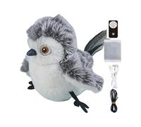 Suoumwa Jouet Interactif pour Chat, Simulation Tactile Activée, Oiseau Gazouillant avec Son et d'exercice Automatiques pour Chat pour L'Intérieur