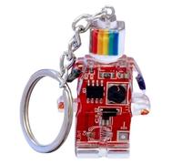 Suoumwa Keychain Électronique du Robot Keychain Color Couchette pour Téléphone Bijou Élégant Rouge