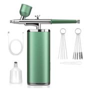 Suoumwa Kit D'Aérographe pour Pinceau à Air Sans Imperméable Aux Ongles avec Compresseur pour Ongles Peinture Tatouage Art Maquillage Peinture Gâteau