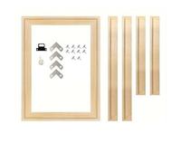Suoumwa Kit de Cadres en Toile en Bois pour Peinture à L'-2 Pack 12 "X 16" Barres de Civière en Bois de Bricolage, Facile à Assembler