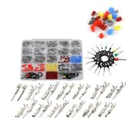 Suoumwa Kit de Connecteurs de Broches de Borne pour Automobile, Connecteurs Électriques Mâle et Non Isolés à Sertir