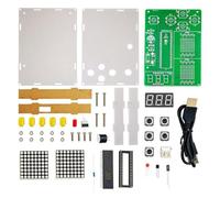 Suoumwa Kit de Création de Jeux Pixel DIY Projet de Soudure Électronique DIY Apprentissage de la Soudure Assemblage avec Shell Race Car Games