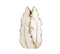 Suoumwa Lampe Nordique de Luxe, Vase de Fleurs en Céramique Peinte en Or, Haut de Gamme et Élégant, Design Moderne - Décoration de Table X0029