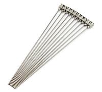 Suoumwa Lot de 10 aiguilles de distribution de 15,2 cm en acier inoxydable à pointe émoussée Luer - Aiguilles émoussées en acier inoxydable - 18 g