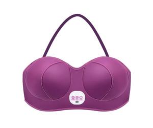 Suoumwa Masseur D'Agrandissement de la Poitrine Vibration Compresse Chaude Soutien-Gorge de Massage Électrique Rechargeable pour Augmentation Mammaire Débouche les Méridiens