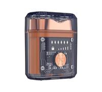 Suoumwa Mini Rasoir Translucide Lavable à Deux Sens pour Fournitures de Voyage Orange Transparent