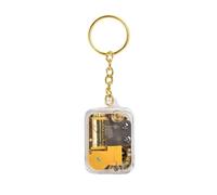 Suoumwa Mouvement de Travoux Musical Key Mouvement du Mouvement de la Bague Keynchain Gold