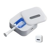 Suoumwa Nettoyant pour Brosse à Dents Rechargeable - Design Compact pour un Usage à Domicile - Convient à Toutes les Tailles de Brosse