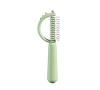 Suoumwa Nouveau Peigne Démêlant pour Animaux de Compagnie Peigne Démêlant Double Face pour et Chiens Peigne Démêlant pour Enlever Les Poils Détachés Vert