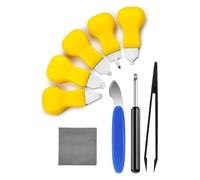 Suoumwa Outil de Retrait de Dos 9 en 1 Kit D'Outils de Remplacement de Pile de Montre Ouvre-Remover et Anti-Statique Pincettes B