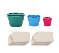 Suoumwa Outils pour Poterie Rim Cone avec 10 Chiffons Chamois pour Sculpter et Réparer Le Bord.