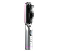 Suoumwa Peigne Lissant Sans pour Cheveux Secs et Humides, Anti-Chaleur, Température Contrôlée, pour Soins et Coiffure, Portable, B