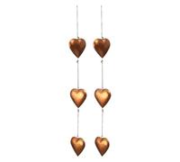 Suoumwa Pendentif en Forme de Cœur en Métal pour la Fête des Mères et la Saint-Valentin, 2 Pièces