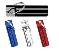 Suoumwa Petite Boîte à Pilules Portable, Porte-Clés, Contenant à Pilules Personnalisé pour les Amateurs de Voyage en Plein Air.