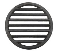 Suoumwa Pièces Grillées en Fonte de Tir Inférieur Grille Rond BBQ Gril Grill, Plaque de Charbon de Bois à Chaleur Haute 9 Pouces