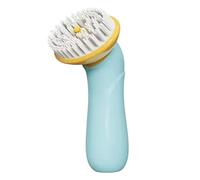 Suoumwa Pinceau avec Distributeur de Shampooing, Poils en Silicone Doux, Outil de Massage Manuel