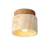 Suoumwa Plafonnier en Bois Style Japonais Wabi-Sabi E27, Lumière Chaude, Idéal pour Une Cuisine, Un Couloir, Un Salon, Un Bureau ou Un Salon de Thé.